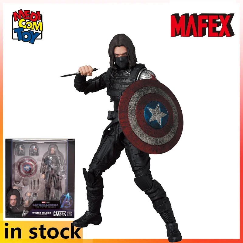 Medicom Toy Original MAFEX Finished Product Movable Captain America 2 Action Figure Model Toys CollectibleGifts for Friend - Image 4