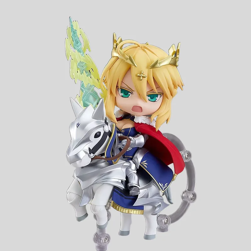 Fate Heroine Altria Pendragon Saber King Arthur Excalibur Q Version Action Figure Toys Collect Decorate Anime Birthday Gifts