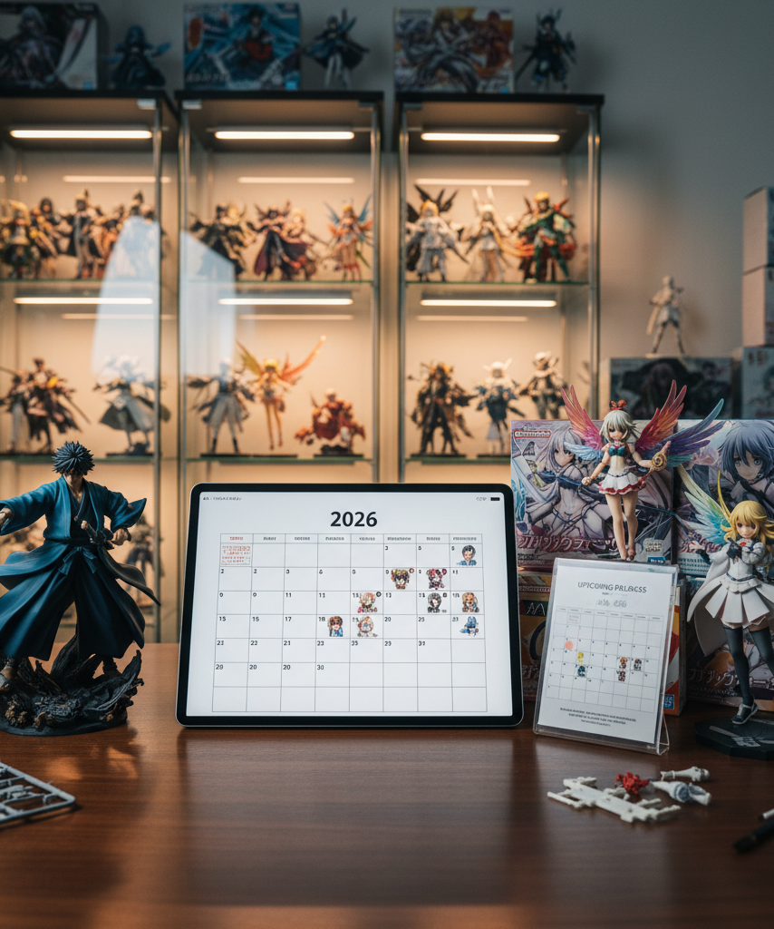 Anime figure release planning setup for 2026