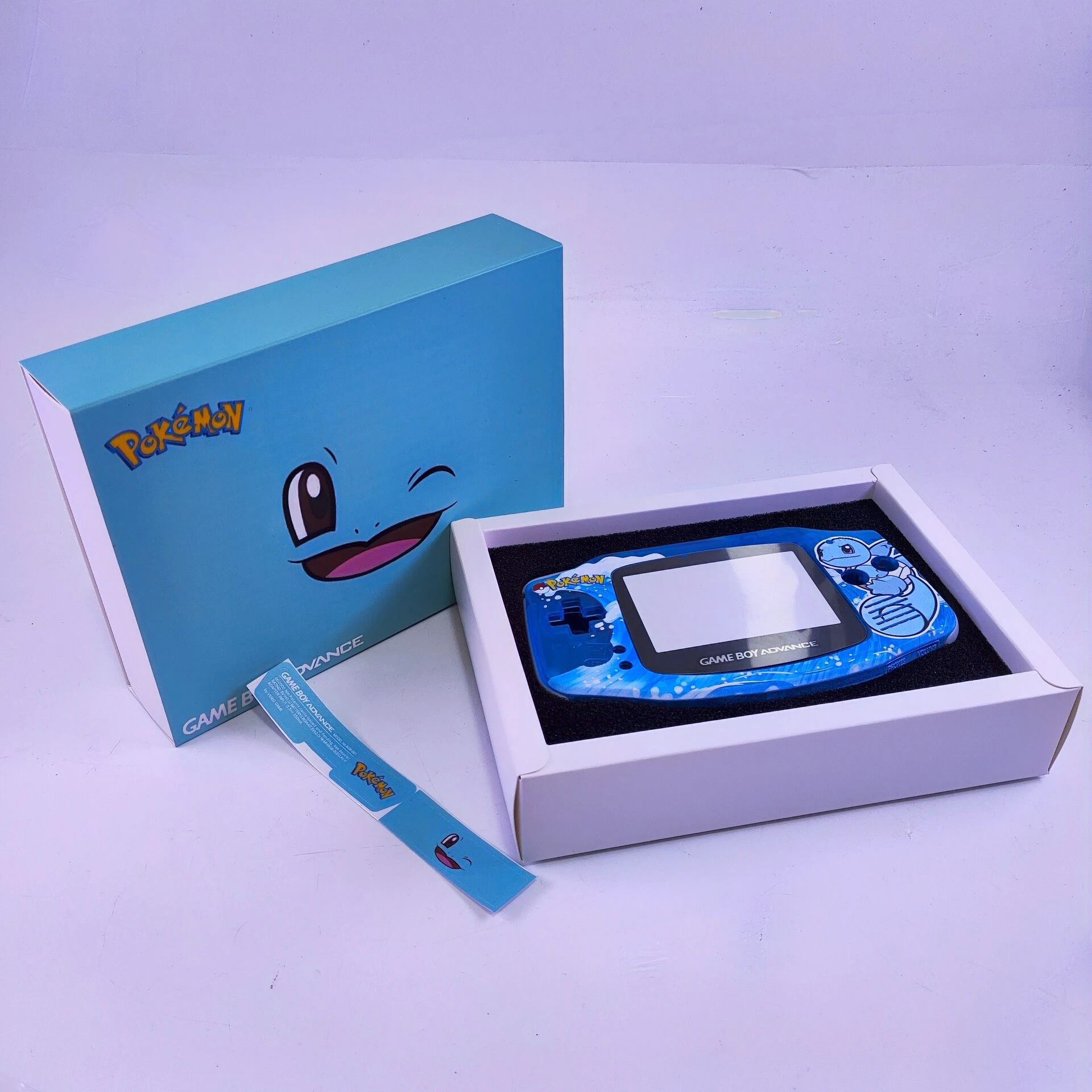 Packaging GBA case Shell: Squirtle Charizard Gengar Limited Edition Compatible with Original and IPS Screen