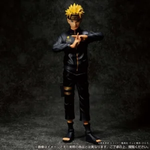 Bandai Original Grandista nero NARUTO Anime Figure Uchiha Sasuke Hatake Kakashi Haruno Sakura Action Figure Toys for Kids Gifts