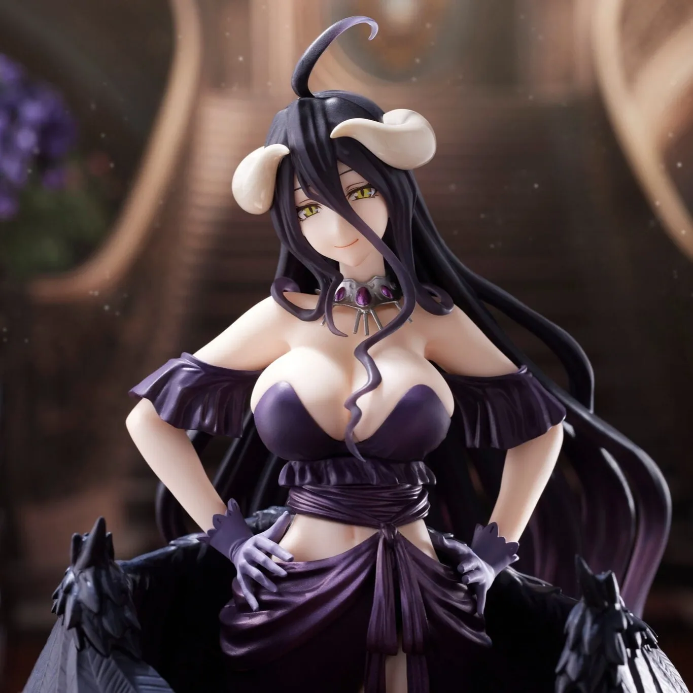 Judai 20cm Original Taito Artist MasterPiece AMP Overlord Albedo Black Dress PVC Action Figure Model Doll Toys - Image 3