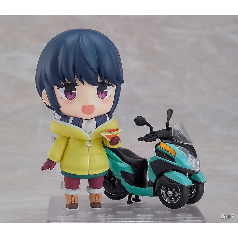 GSC Original NENDOROID LAID-BACK CAMP Series 1865 Shima Rin Three Wheel Motorcycle Edition Anime Action Figure Model Toys