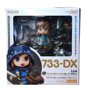 In Stock  The Legend of Zelda:Breath of The Wild Zelda Action Figure #733-DX Link Anime Figure PVC Collection Model Doll Toys