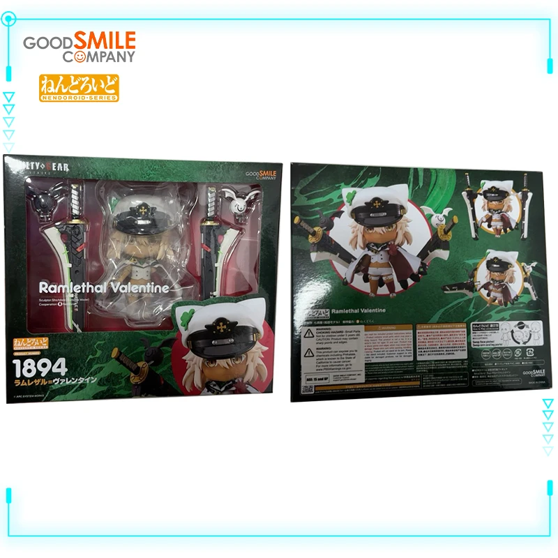 GSC Original Genuine Guilty Gear Strive Ramlethal Valentine Nendoroid 1894 Kawaii 10cm Collections Model Toy Action Figures Gift