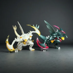 New Hot Shiny Mega Garchomp 1/20 PokéMon Anime Game Peripherals Shiny Figure Desktop Ornaments Model Toy Boys Gifts