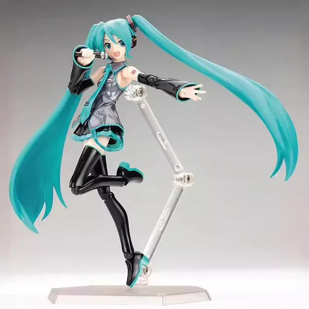 New Figma 114 Hatsune Miku Anime Girl Figure Figma 014 Virtual Singer Miku Joint Movable Model Kids Toys Doll Collection Gifts