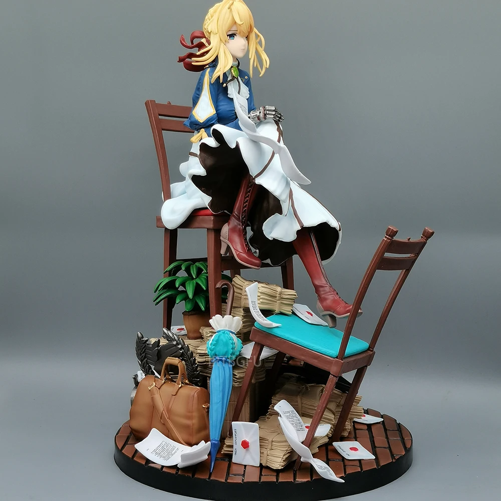28cm Violet Evergarden Girl Toys Japanese Anime PVC Action Figure Toy Game Collectible Model Doll - Image 3