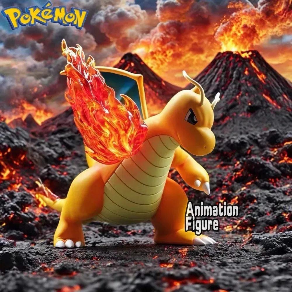 10cm Anime Pokemon Figure Fire Punch Dragonite Action Figures Pvc GK Collection Model Toys for Children Gifts