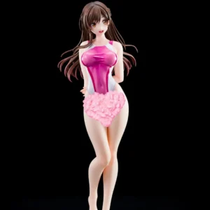 Mizuhara Chizuru Rent a Girlfriend Action Figure Athletics Swimsuit Standing Position Otaku Model Toy Collectible for Fans