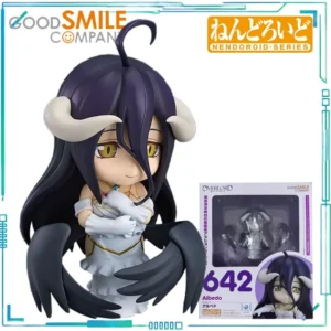 GSC Genuine NENDOROID-SERIES OVER LORD Anime Model Toys  Albedo and Ainz Ooal Gown Collectibles of Finished Movable Models Gift