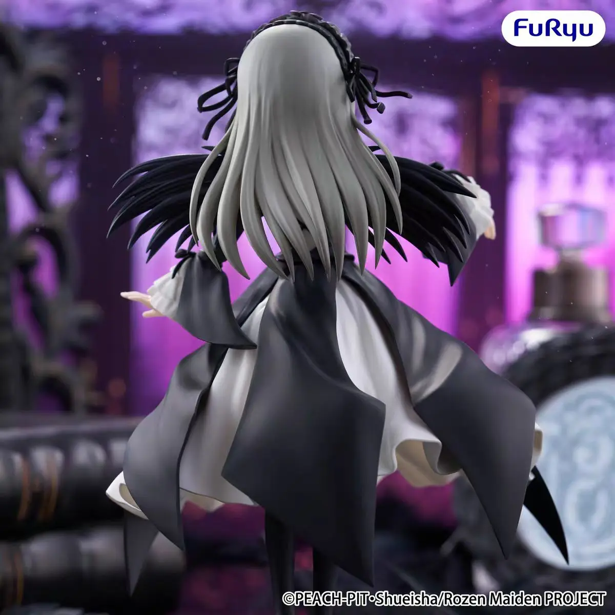Original Furyu Rozen Maiden Anime Suigintou Trio-Try-iT Anime Action Figures Model Toy Figurine PVC Toys BANDAI