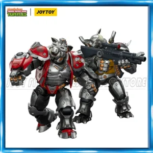 JOYTOY 1/18 Action Figure TMNT Ninja Turtles Super Bebop Mighty Rocksteady Collection Model Toys