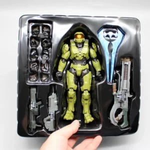 18cm Halo Master Chief Anime Figure Mjolnir Mark Vi Gen 3 Figurine 1/12 Statue Model Doll Desk Collectible Decora Toys Gifts