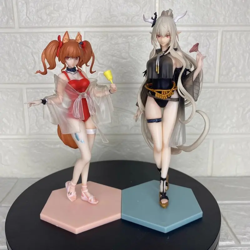 Anime Lappland Angelina Figure Shining Fox Girl Action Statue Little Demon Pvc Collectible Model for Collector Fans Toys Game Gifts