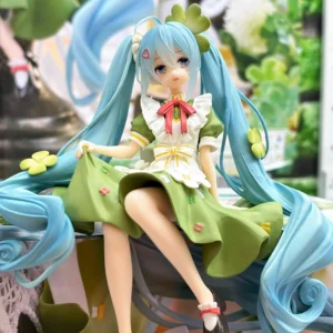 15cm Anime Figure Miku Noodle Stopper Lucky Grass Fairy Action Figure PVC Collection Model Ornament Toys Gifts