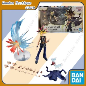 Bandai Genuine SHF YAMI YUGI Yu-Gi-Oh! Duel Monsters Anime Action Figure Collectible Joint Mobility Model Toys Gift Children Kid
