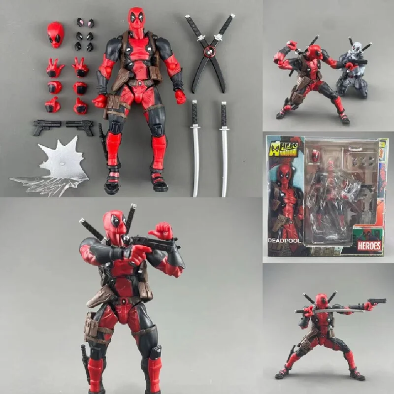 16CM Deadpool 3 Action Figure Deadpool & Wolverine Joint Movable Mutants Wilson Comics SHF Model Movie ToyS Kids birthday gift
