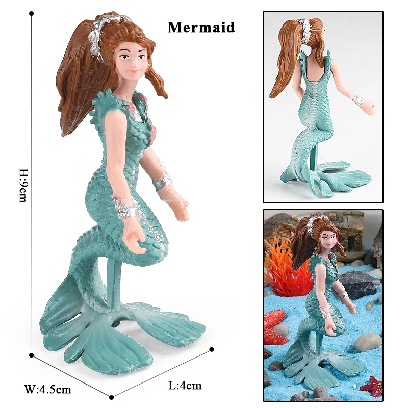 Oenux Beauty Fish Princess Mermaid Action Figures Model Elves Elf Pegasus Animal Figurines Doll Kid Toy Girl Gift Cake Toppers - Image 39