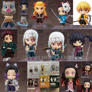 Anime Demon Slayer Figure Inosuke 1361 Tanjirou 1193 Nezuko 1194 Zenitsu 1334 Giyuu Kimetsu no Yaiba PVC Toys Birthday Gift