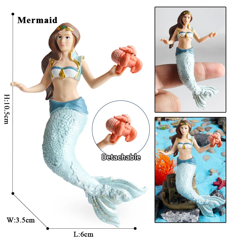 Oenux Beauty Fish Princess Mermaid Action Figures Model Elves Elf Pegasus Animal Figurines Doll Kid Toy Girl Gift Cake Toppers - Image 40