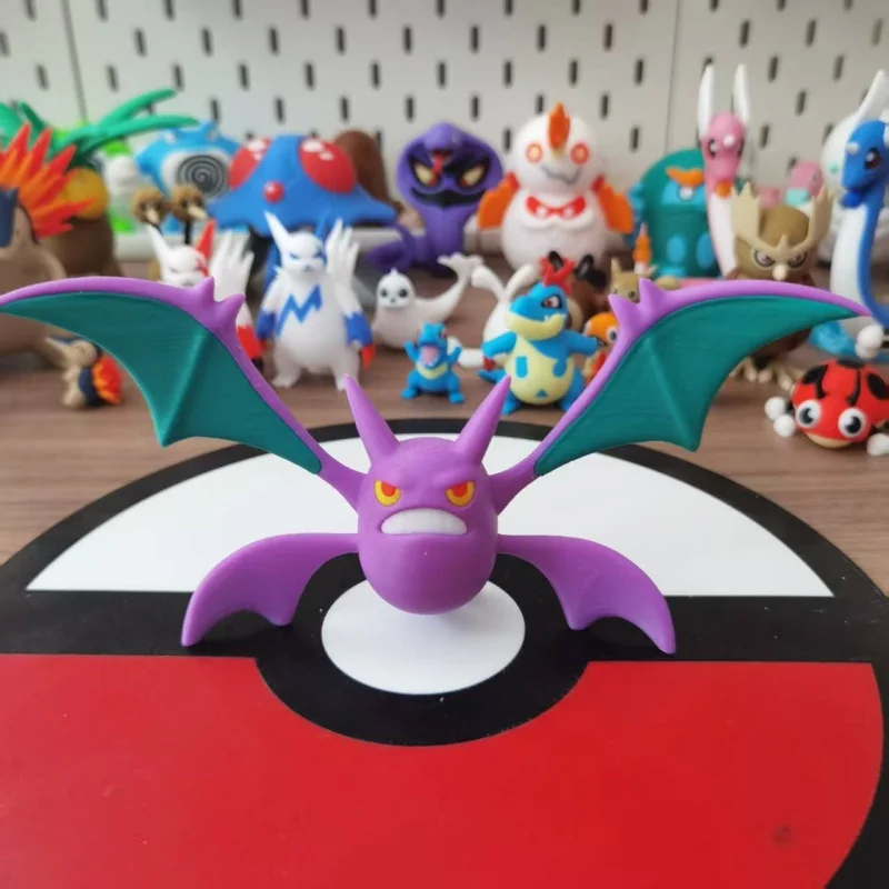 Anime Pokemon Golbat Crobat Proportion World 1:20 Diy 3D Printing Cartoon Action Figure Statue Model Desktop Decoration gift Toy