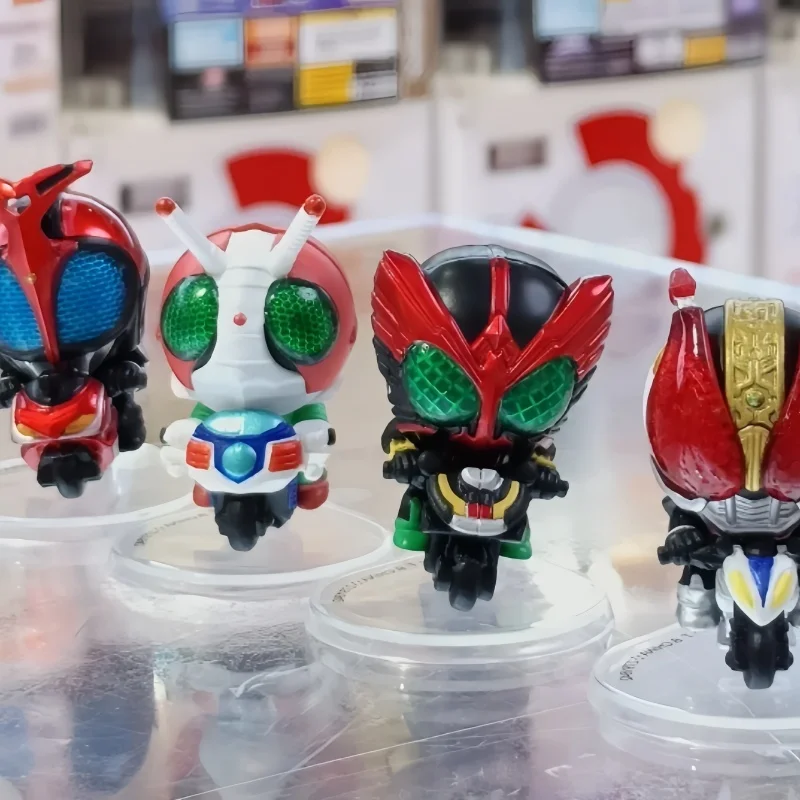 Original Bandai Kamen Rider Cycling Style Ornament 3 Electric King Third Bullet Armor Fighting Twist Egg Collection Toy Gift