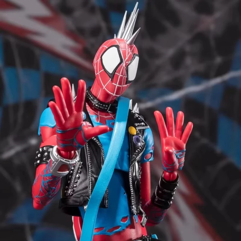 In Stock Ct Toys Punk Spiderman Figure Spider-Punk Spider-Man Across The Spider-Verse Anime Action Figure Model Statue Gift Toys