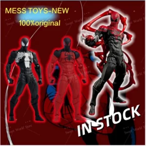 Hot New Messtoys Spiderman Figure Ct Toys Black Red Spider Man Mess Toys Anime Action Figure Figurine Collectible Model Gift