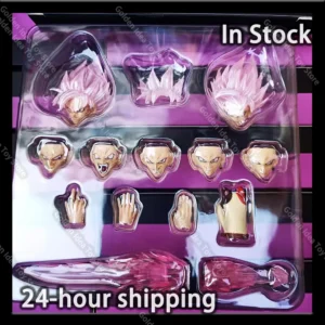 In Stock DL CUSTOM SHF Super Saiyan Rose Son Goku Dragon Ball Z Black Zamasu Head Accessories Action Figure Anime Model Gift Toy