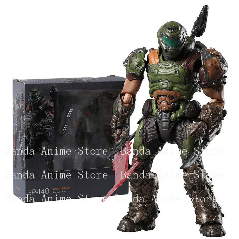 In stock Figma SP-140 Doom Slayer Action Figure Figurine Collectible Model Doll Toy Gifts
