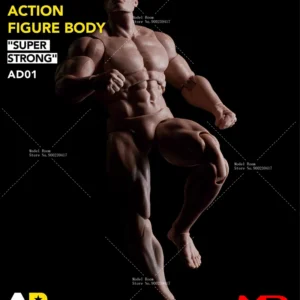 MUFF TOYS ADAM 1/12 Male Strong Muscle Joint Body 6'' Super Flexible Comic Soldier Action Figure Body Doll
