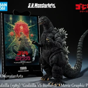 In stock Bandai S.H.MonsterArts Godzilla (1989) "Godzilla VS Biollante" -Movie Graphic Plus Figures Model Genuine Boxed Toy Gift