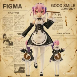 Special Offer GSC Original FIGMA Lahm and Rem 130mm Anime Action Figures Set Collectible Toy for Boys Christmas Gift