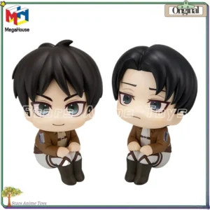 Original MegaHouse Look Up Attack on Titan Eren Yeager/Levi Ackerman Toys Anime Figures Ornaments