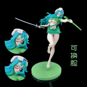 Bleach Neliel Tu Oderschvank Arrancar Former 3rd Espada PVC Action Figure 24cm Double Head Replaceable Collectible Decoration