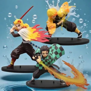 Hot Demon Slayer Anime Figure Tanjirou Agatsuma Zenitsu Kyoujurou Anime Model  Action Figure PVC collection Toy for Kids Gift