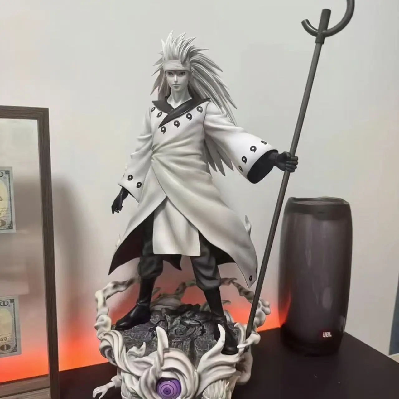 Naruto Rokudō Hashira 42cm/16.53nch spot Naruto and Sasuke PVC ASS Demon ActionGiant wave Staff Wild Battle Model Toys Gifts