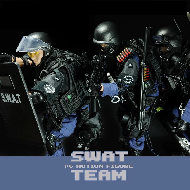 1/6 Scale TE Police SWAT Action Figure Toy Model 12inch Male Soldier Assaulter/Breacher/Point-man Toy