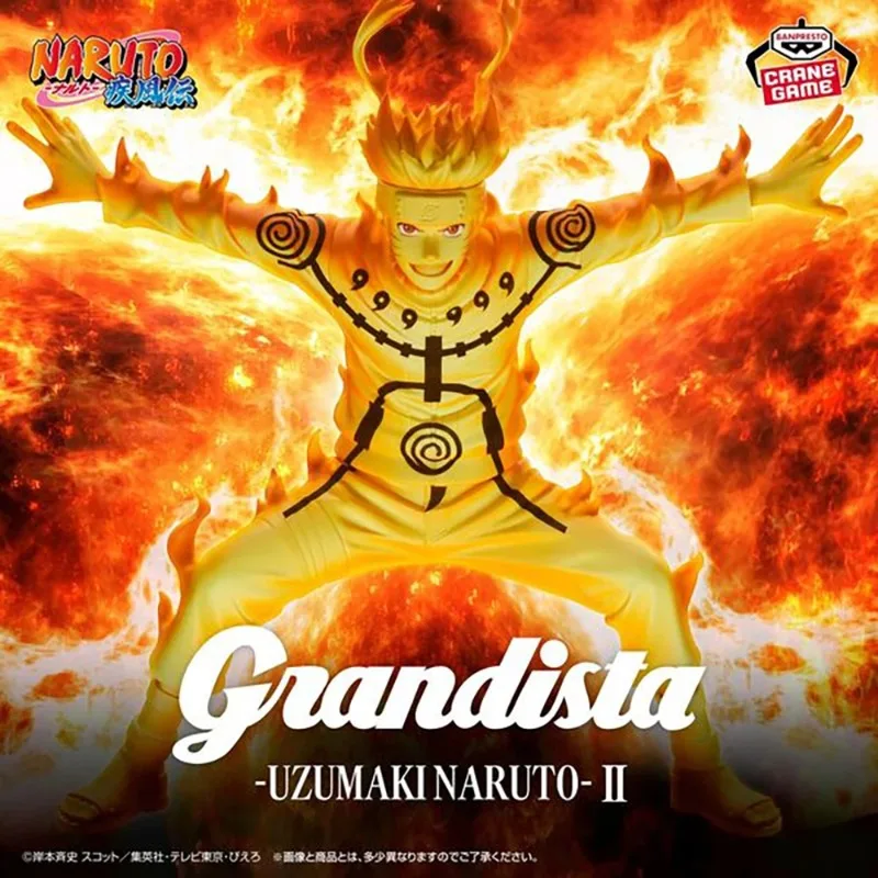in stock Original Bandai Spirits Collection Grandista Naruto Shippuuden Uzumaki NarutoⅡAnime Figure Toys  WY