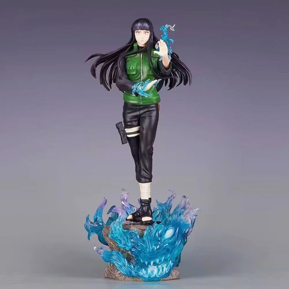 34cm/13.39in Anime NARUTO Figure Hyuga Hinata Action Figures Pvc Statue Desktop Ornamen Collection Model Toys Gifts
