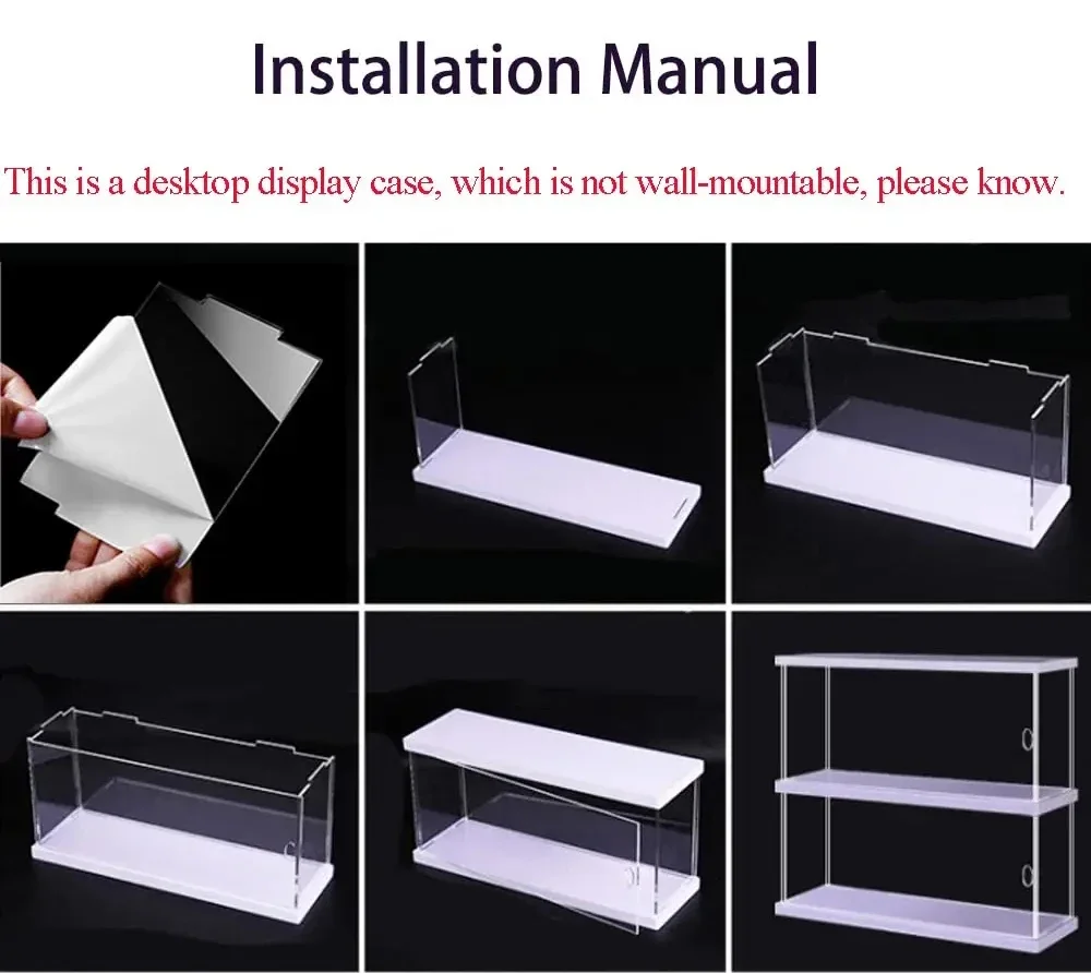 Multi-Layer Acrylic Display Cabinet with Door, Transparent Dust-Proof Storage for Blind Boxes & Toys