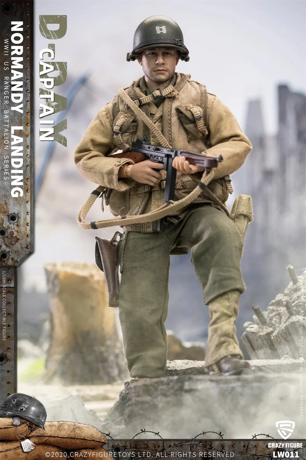 In Stock Crazy Figure CFTOYS LW011-LW018 1/12 Scale Normandy Landing US Ranger Battle Full Set for 6″ Action Figure Model