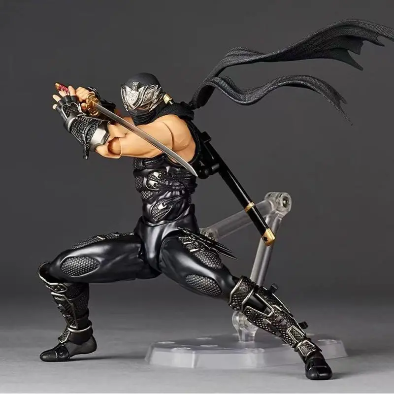Revoltech Yamaguchi Ninja Gaiden Ryu Hayabusa 1/12 Scale Articulated Action Figure With Bonus Collectible Model For Game Fans