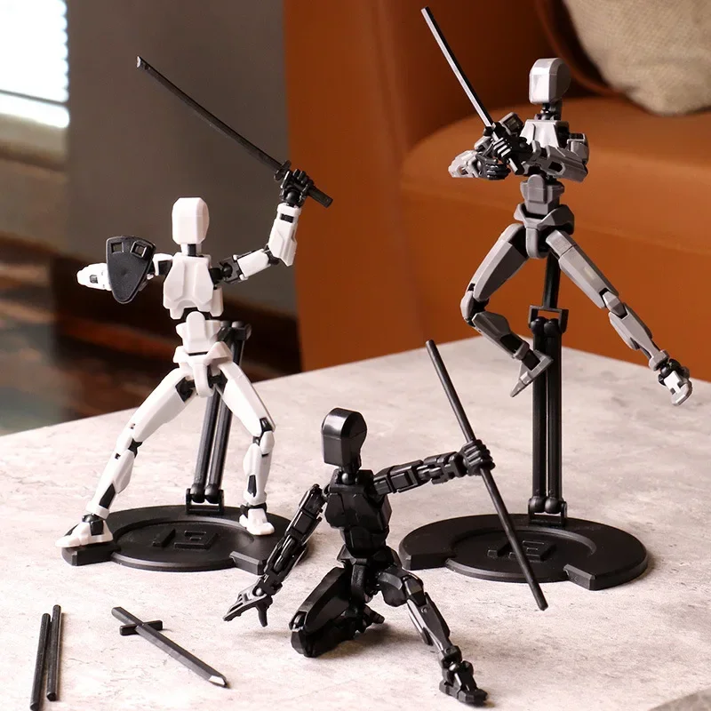 Upgraded Stand Lucky 13 Figure Toys Dummy 3D Printed  Movable Shapeshift Robot Action Model DIY Mannequin Decompress Boy Gift
