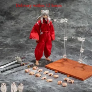Great Toys Dasin Inuyasha Sesshoumaru 1/12 Pvc Action Figure Inuyasha Anime 16cm/6 Inches S.H.F PVC Action Figure Toy