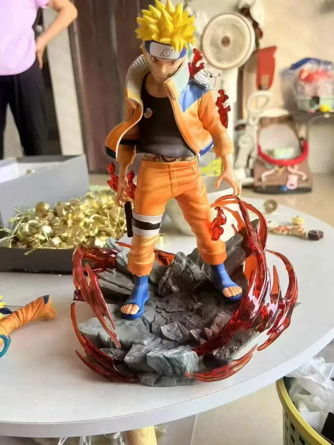Naruto Figure Uzumaki Naruto Action Figures Two Heads Figurine Pvc Doll Statue Collection Desk Decoration Model Toy Kids Gifts