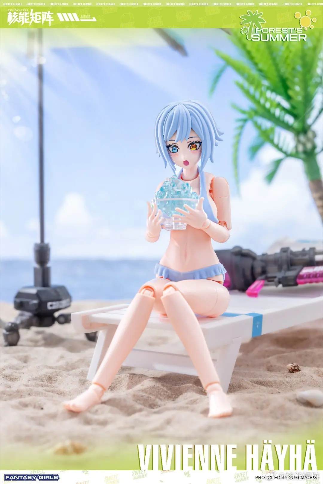[IN STOCK] Nuke Matrix Fox Hunt In Swimsuit Forest’s Summer Vivienne Hayha Mobile Suit Girl Machine Assemble Action Figure