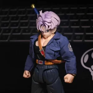 1/12 Scale Dragon Ball Trunks Blue Jacket Coat Fit SHF Tonsen Arttoys Super Saiyan Trunks Anime Action Figures Gifts Toys