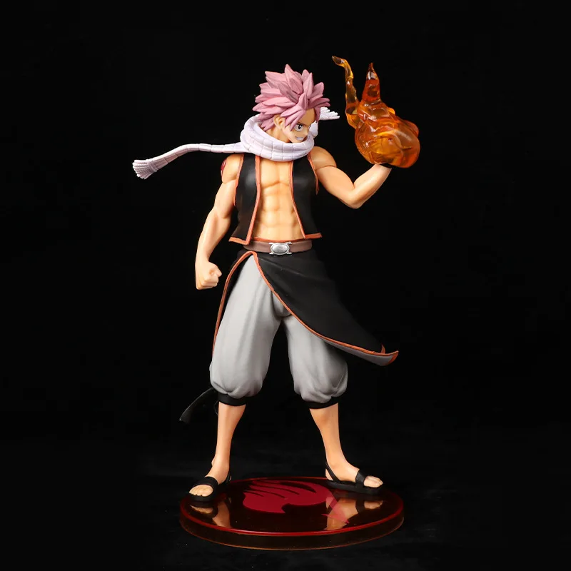 23CM Anime FAIRY TAIL Etherious Natsu Dragneel Replacement Hand Flame Special Effects Part Standing Model Toy Gift Action Figure